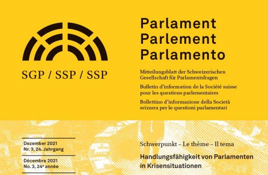 Ausschnitt Titelbild des aktuellen Mitteilungsblattes Parlament