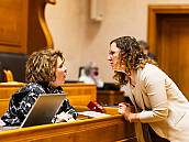 Stadträtin und Gemeinderätin im Gespräch