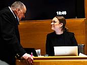 Stadtratsmitglied im Gespräch mit der 1. Vizepräsidentin Jelena Filipovic