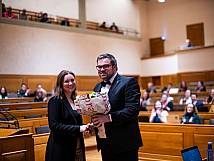 1. Vizepräsidentin Jelena Filipovic und Stadtratspräsident Tom Berger