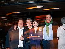 Thomas Glauser, Ueli Jaisli, Shasime Osmani, Alexander Feuz im Proger