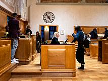 Marieke Kruit vor Sitzungsbeginn im Grossratssaal.